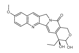 (4S)-4-ethyl-3,4-dihydroxy-9-methoxy-3,4-dihydro-1H-pyrano[3',4':6,7]indolizino[1,2-b]quinolin-14(12H)-one Structure