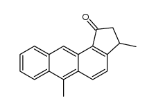 3,6-dimethyl-2,3-dihydro-cyclopent[a]anthracen-1-one结构式