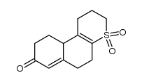 2,3,5,6,10,10a-hexahydro-1H-naphtho[2,1-b]-thiopyran-8(9H)-one 4,4-dioxide结构式