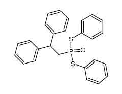 S,S-diphenyl (2,2-diphenylethyl)phosphonodithioate结构式