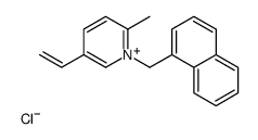 5-ethenyl-2-methyl-1-(naphthalen-1-ylmethyl)pyridin-1-ium,chloride结构式
