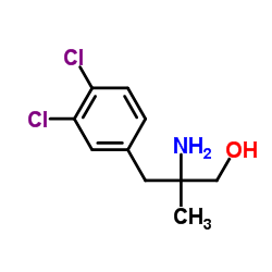 2-Amino-3-(3,4-dichlorophenyl)-2-methyl-1-propanol结构式