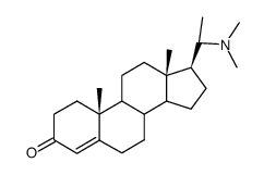 3-Oxo-20-dimethylamino-4-pregnen结构式