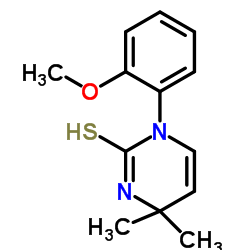1-(2-Methoxyphenyl)-4,4-dimethyl-3,4-dihydro-2(1H)-pyrimidinethione Structure