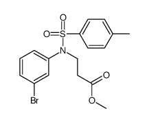 Methyl N-(3-bromophenyl)-N-[(4-methylphenyl)sulfonyl]-β-alaninate Structure