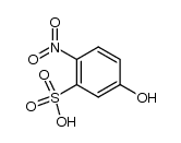 5-hydroxy-2-nitro-benzenesulfonic acid结构式