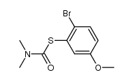 4-bromo-3-(N,N-dimethylthiocarbamoylthio)methoxybenzene Structure