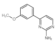 2-氨基-4-(3-甲氧基苯基)嘧啶结构式