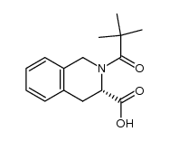 (3S)-1,2,3,4-tetrahydro-2-pivaloylisoquinoline-3-carboxylic acid Structure