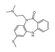 5-[2-(dimethylamino)ethyl]-2-methylsulfanyl-11H-benzo[b][1,4]benzodiazepin-6-one结构式