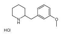 2-(3-Methoxy-benzyl)-piperidine hydrochloride结构式