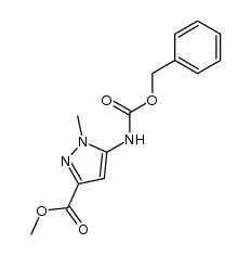 methyl 5-[(benzyloxycarbonyl)amino]-1-methylpyrazole-3-carboxylate结构式
