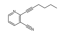 2-Hex-1-ynyl-nicotinonitrile Structure