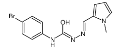 1-(4-bromophenyl)-3-[(E)-(1-methylpyrrol-2-yl)methylideneamino]urea结构式