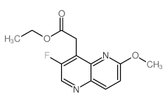 Ethyl 2-(3-fluoro-6-methoxy-1,5-naphthyridin-4-yl)acetate picture