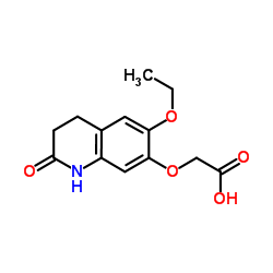 [(6-Ethoxy-2-oxo-1,2,3,4-tetrahydro-7-quinolinyl)oxy]acetic acid Structure