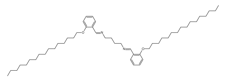 N1,N4-bis(2-(hexadecyloxy)benzylidene)butane-1,4-diamine结构式