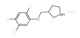 3-[(2,4,5-Trichlorophenoxy)methyl]pyrrolidine hydrochloride Structure