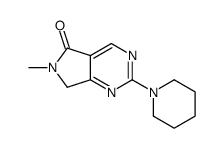 6-methyl-2-piperidin-1-yl-7H-pyrrolo[3,4-d]pyrimidin-5-one结构式