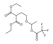 diethyl 2-[2-[1-(2,2,2-trifluoroacetyl)oxyethoxy]ethyl]propanedioate结构式