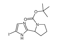(S)-tert-butyl 2-(5-iodo-1H-imidazol-2-yl)pyrrolidine-1-carboxylate Structure