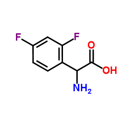 2,4-Difluoro-DL-phenylglycine结构式