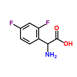 2,4-Difluoro-DL-phenylglycine Structure