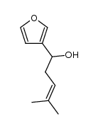 1-furan-3-yl-4-methyl-pent-3-en-1-ol Structure