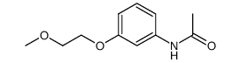 acetic acid-[3-(2-methoxy-ethoxy)-anilide] Structure