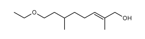 8-hydroxy-citronellyl ethyl ether Structure