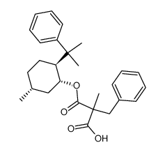 (1R,3R,4S)-8-phenyl-p-menthan-3-yl hydrogen benzyl(methyl)malonate结构式