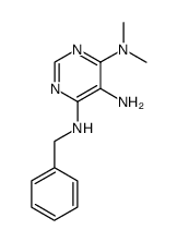 N6-benzyl-N4,N4-dimethylpyrimidine-4,5,6-triamine结构式