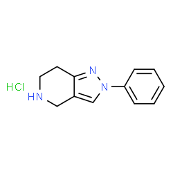 2-PHENYL-4,5,6,7-TETRAHYDRO-2H-PYRAZOO[4,3-C]PYRIDINEHYDROCHLORIDE结构式