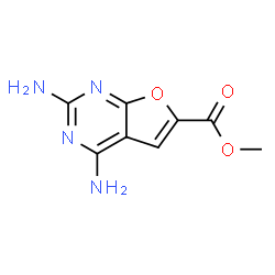 Furo[2,3-d]pyrimidine-6-carboxylic acid, 2,4-diamino-, methyl ester (9CI)结构式
