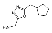 (5-(cyclopentylmethyl)-1,3,4-oxadiazol-2-yl)Methanamine结构式