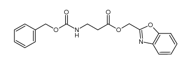 benzo[d]oxazol-2-ylmethyl 3-(((benzyloxy)carbonyl)amino)propanoate Structure