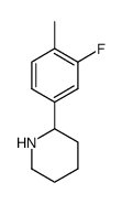 2-(3-fluoro-4-methylphenyl)piperidine结构式