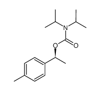 (S)-1-(4-methylphenyl)ethyl diisopropylcarbamate Structure