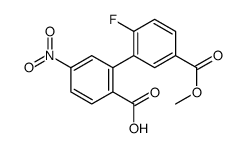 2-(2-fluoro-5-methoxycarbonylphenyl)-4-nitrobenzoic acid结构式