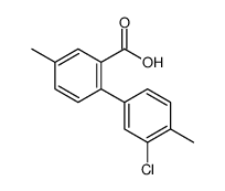 2-(3-chloro-4-methylphenyl)-5-methylbenzoic acid Structure