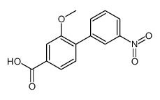 3-methoxy-4-(3-nitrophenyl)benzoic acid Structure