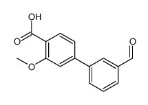 4-(3-formylphenyl)-2-methoxybenzoic acid结构式