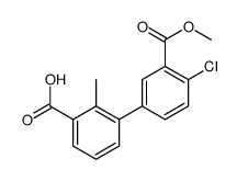 3-(4-chloro-3-methoxycarbonylphenyl)-2-methylbenzoic acid Structure