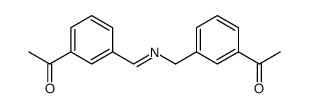 1-(3-(((3-acetylbenzyl)imino)methyl)phenyl)ethan-1-one Structure