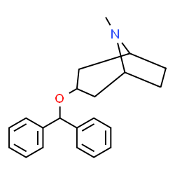 3-benzhydryloxy-8-methyl-8-azabicyclo[3.2.1]octane Structure