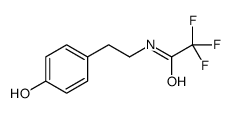 2,2,2-trifluoro-N-[2-(4-hydroxyphenyl)ethyl]acetamide结构式