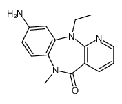 9-amino-11-ethyl-6-methylpyrido[3,2-c][1,5]benzodiazepin-5-one结构式