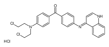 [4-[bis(2-chloroethyl)amino]phenyl]-[4-(quinolin-4-ylamino)phenyl]methanone,hydrochloride结构式