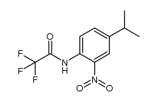 2,2,2-trifluoro-N-(4-isopropyl-2-nitrophenyl)acetamide结构式