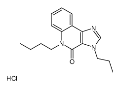 5-butyl-3-propylimidazo[4,5-c]quinolin-4-one,hydrochloride结构式